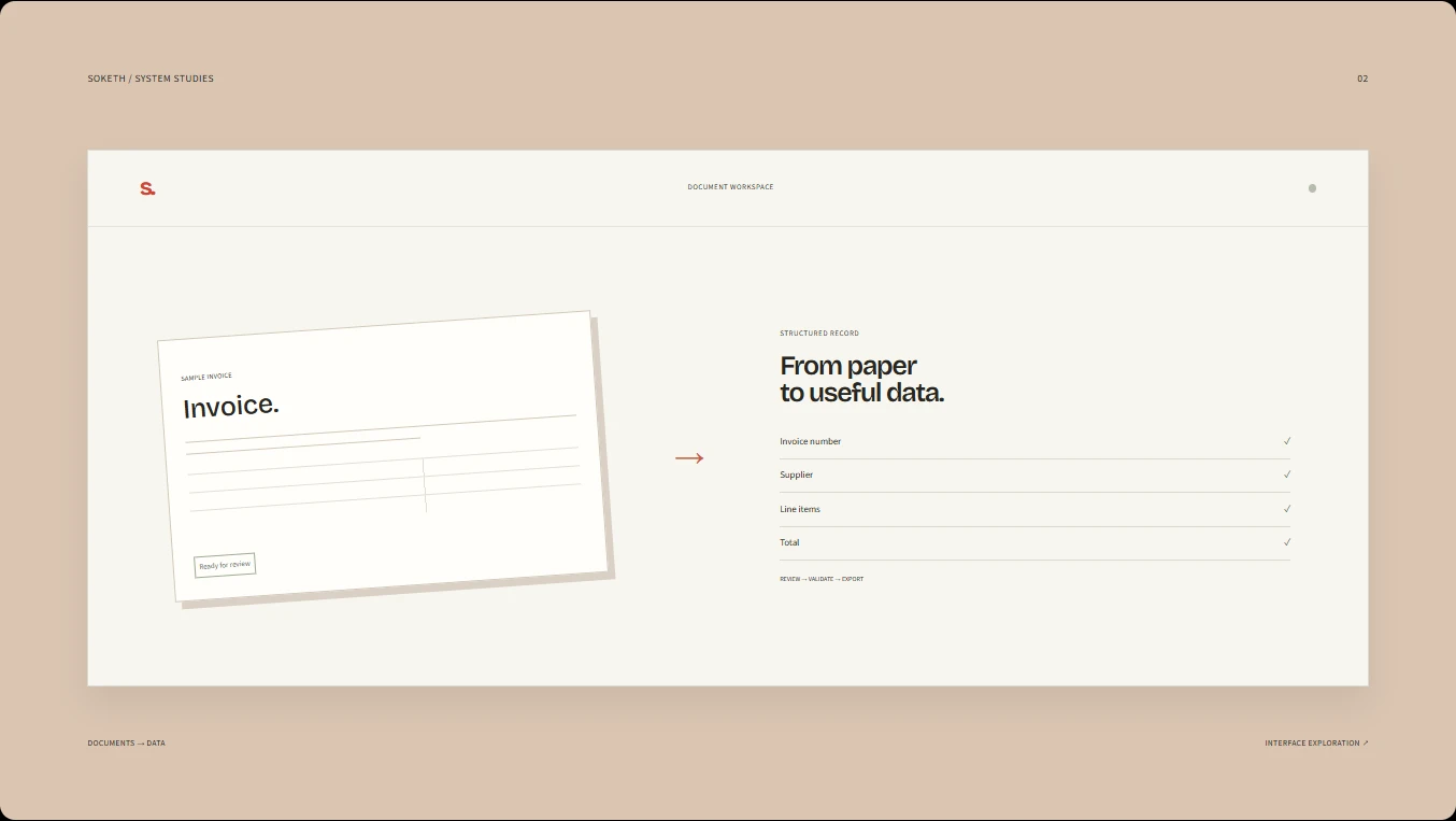 From documents to useful data.